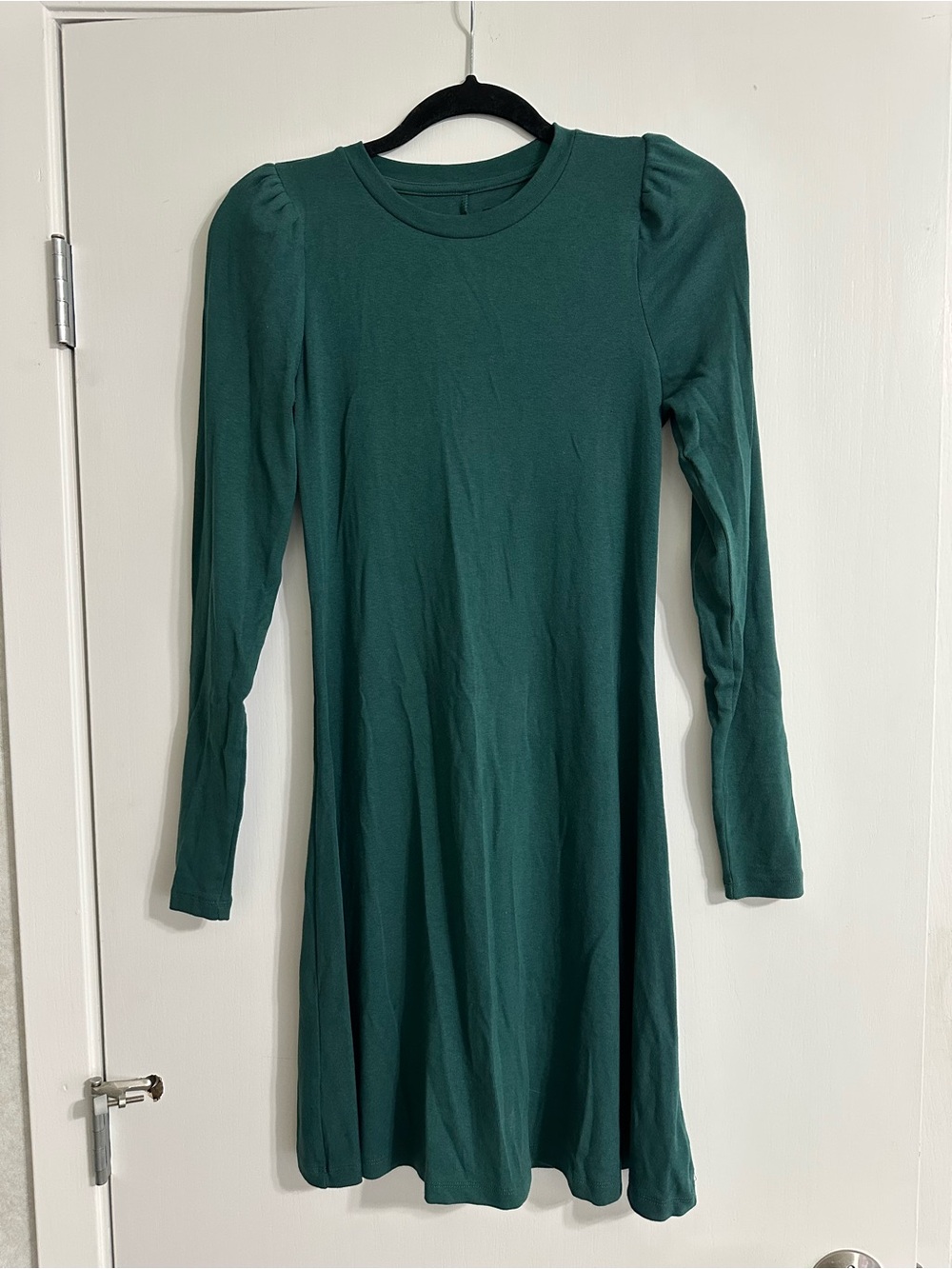GAP Emerald Green Long-Sleeve A-Line Dress